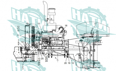 DH615G0429 Diesel Engine Assembly